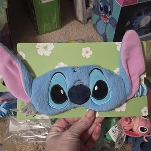 Disney Stitch Blue Sleep Mask with Pink Ears